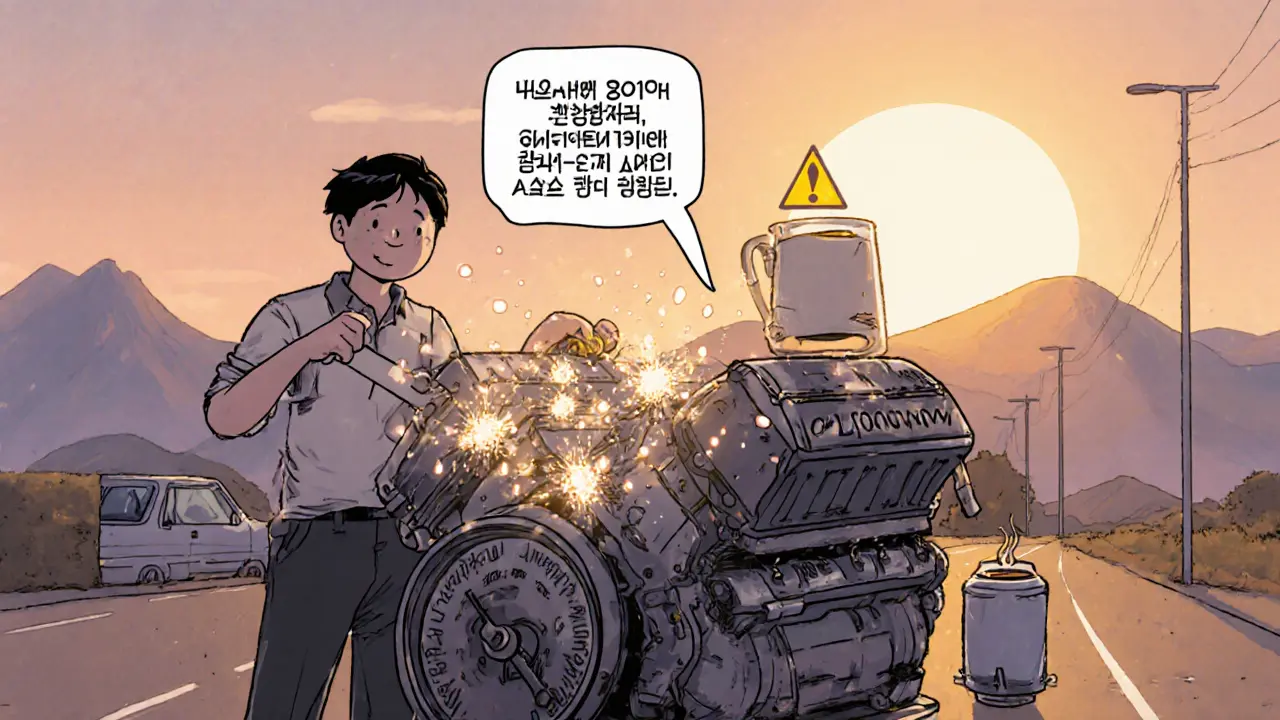 Изношенный двигатель Лады с керамической защитой, владелец спокоен и доволен.