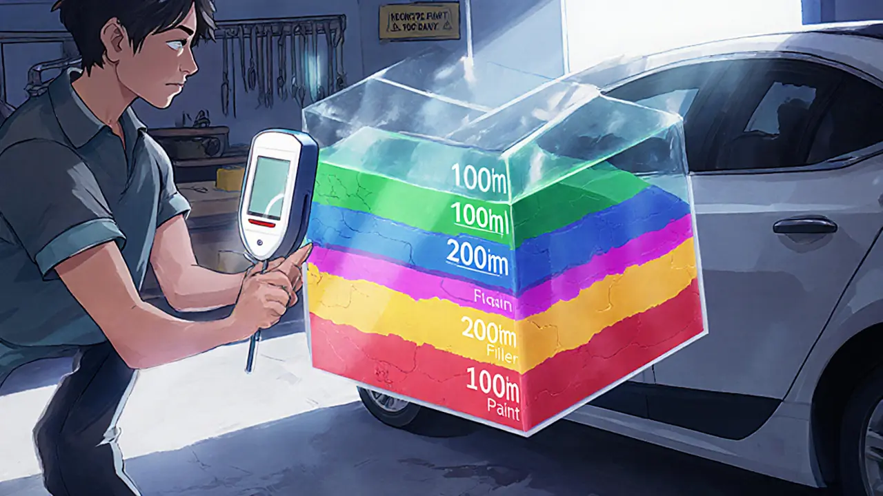 Проверка кузова толщиномером: как понять, был ли автомобиль в ДТП по толщине ЛКП