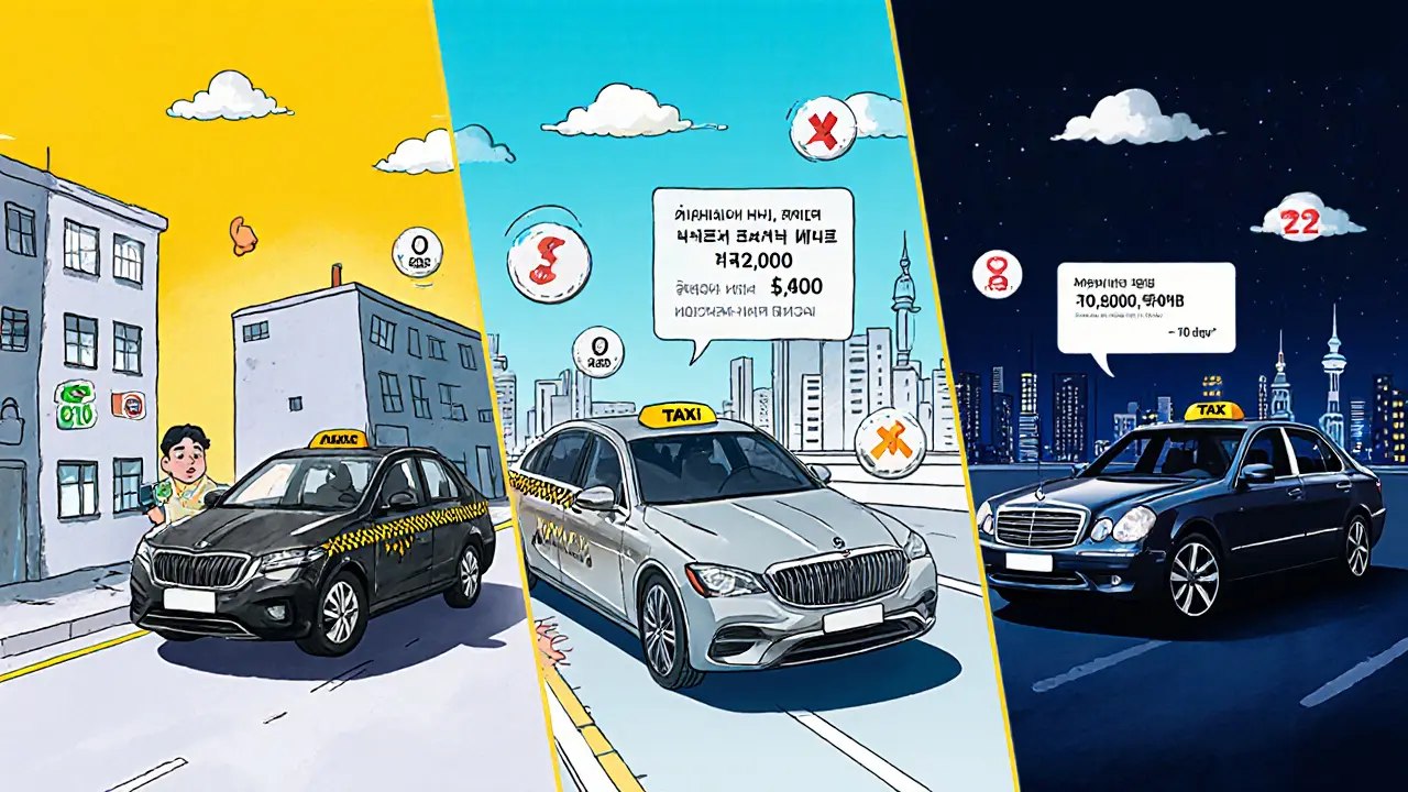 Три таксиста с разными автомобилями и доходами в разных городах России.