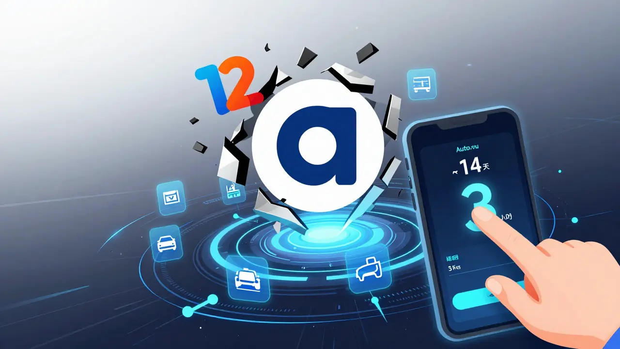 Логотип Auto.ru преобразуется из сложного в простой, вокруг него — цифровые сервисы, пользователь сокращает время поиска машины.