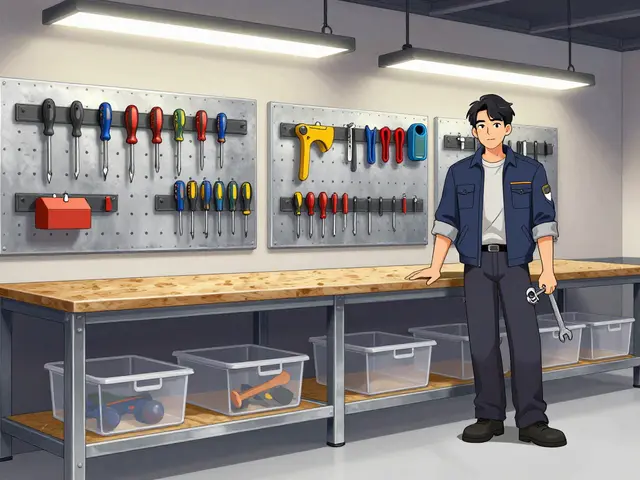 Обустройство гаража: как организовать хранение инструментов и построить рабочий верстак