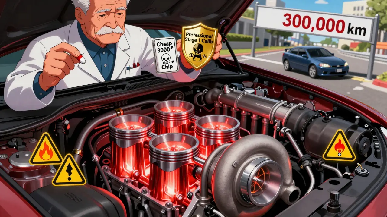 Сравнение двух чип-тюнингов: дешевый с рисками и профессиональный с надежной долгой эксплуатацией двигателя.