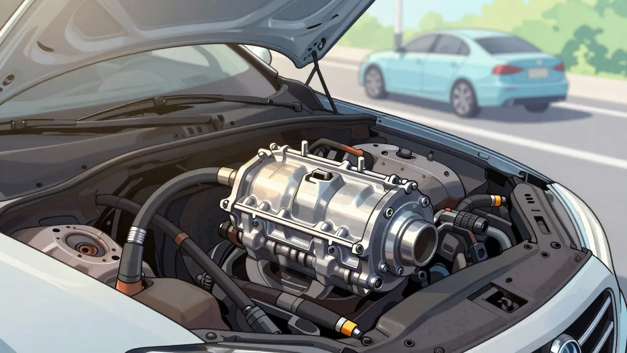 Чистая система тормозов после замены, автомобиль едет по дороге безопасно