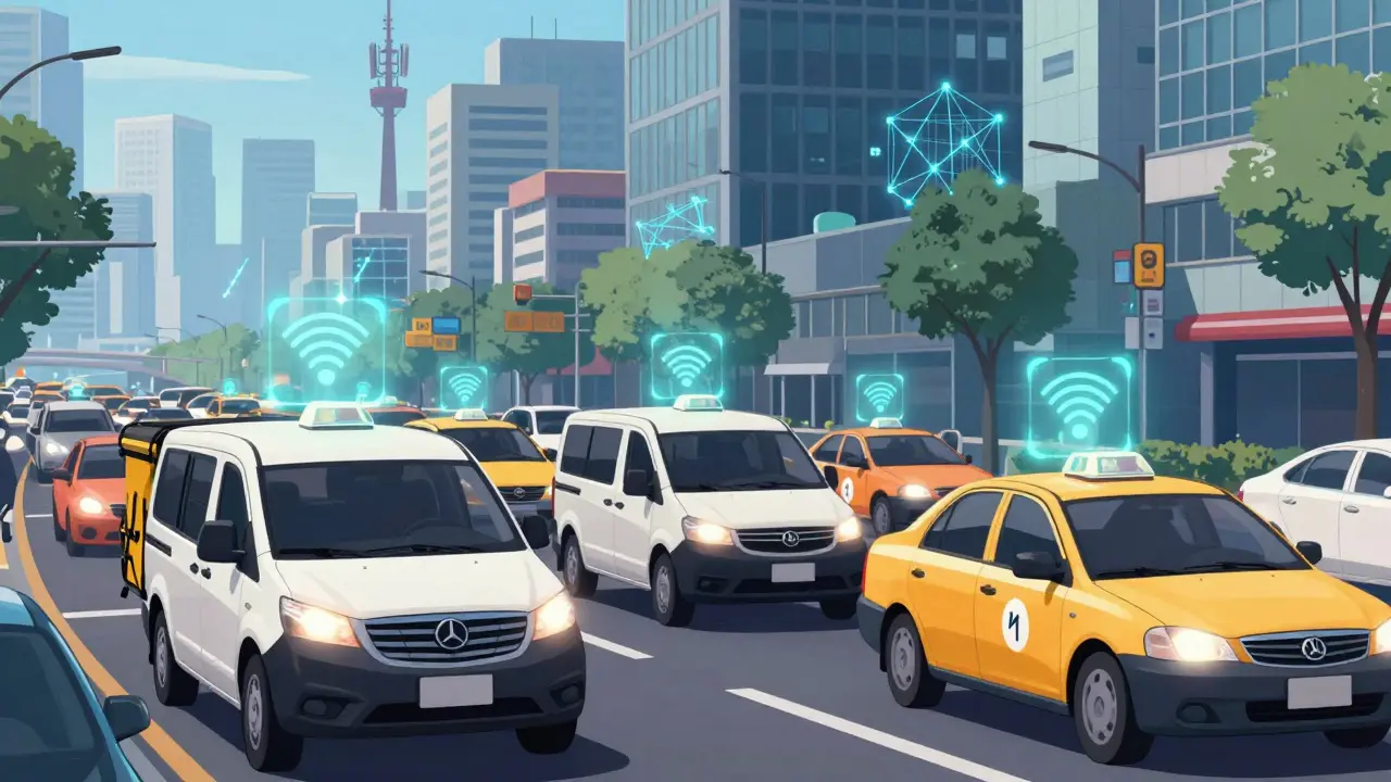 Городские грузовики с подключением к сети 5G