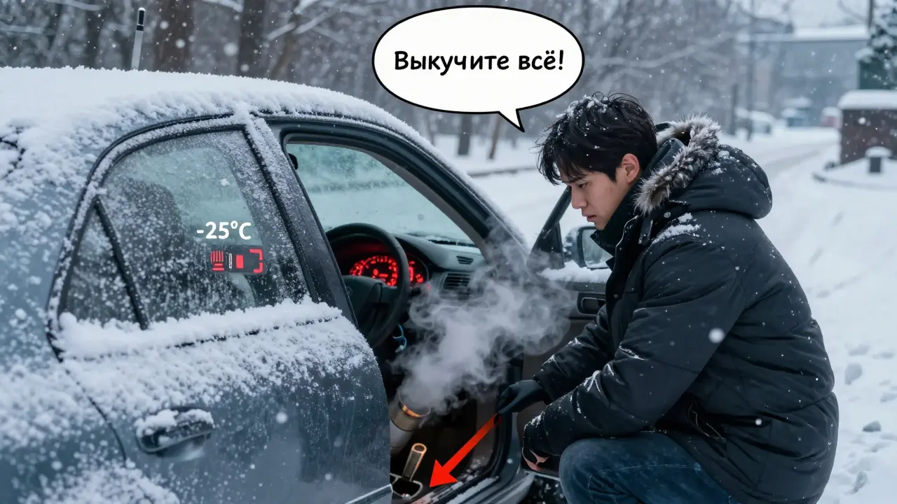 Как запустить замерзший двигатель: безопасные методы и практические советы