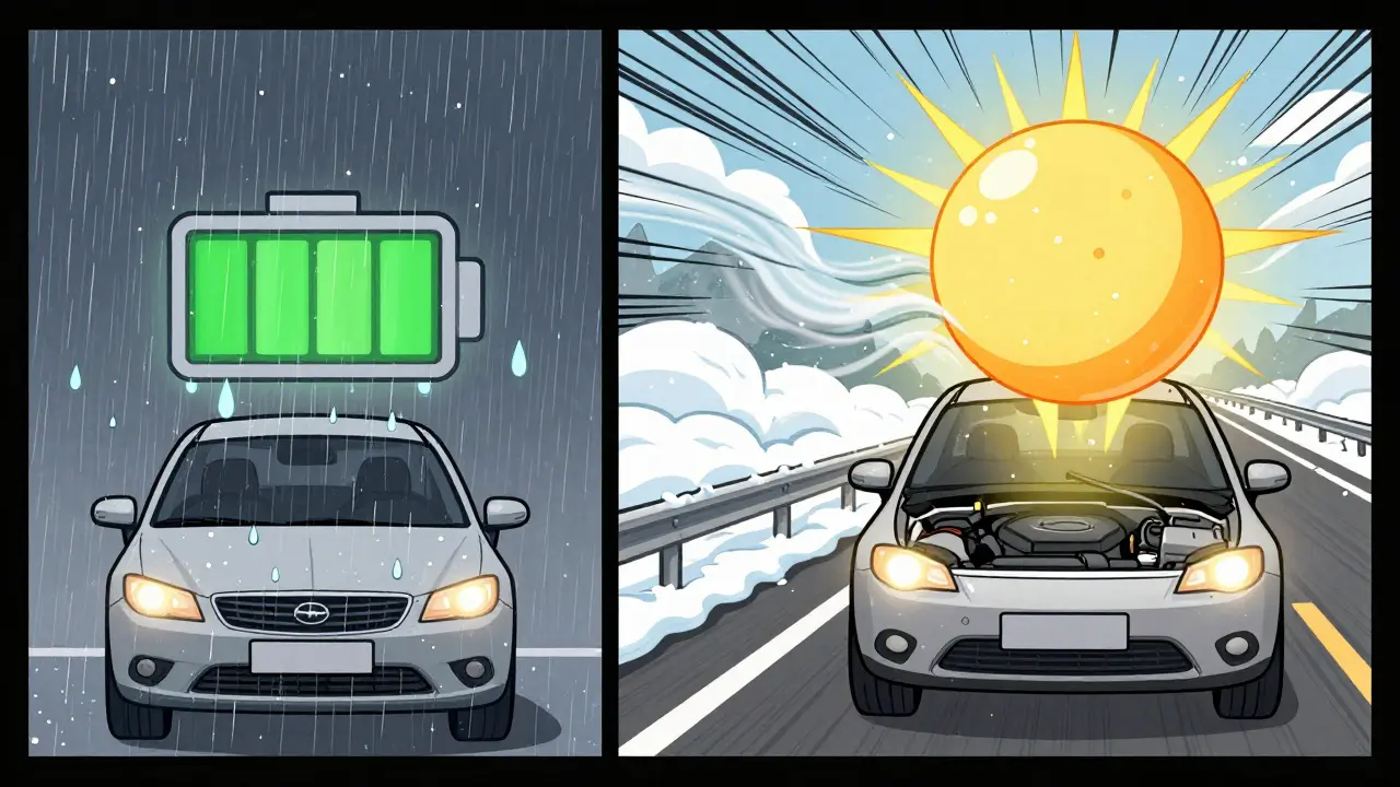 Контраст: короткая поездка разряжает аккумулятор, длинная — заряжает его, как воздушный шар.