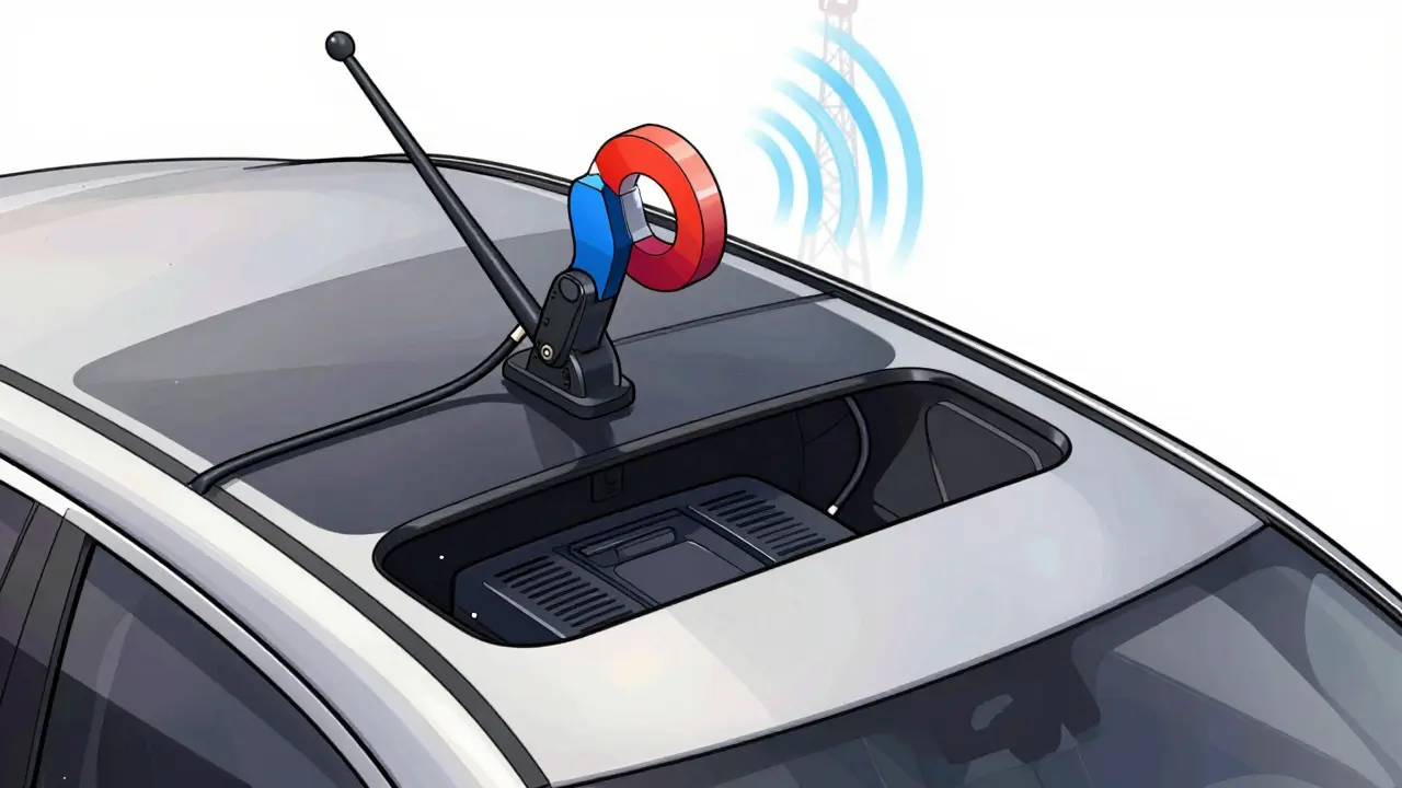 Установка внешней антенны на крышу для лучшего сигнала