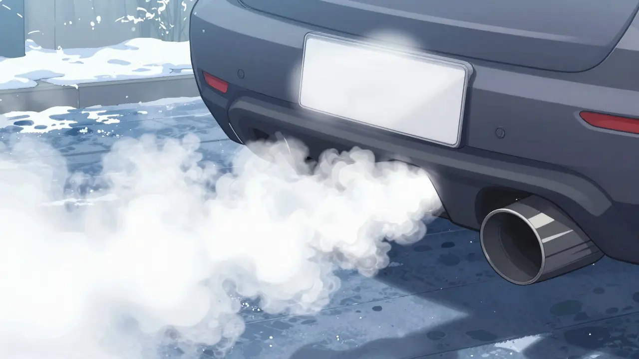 Диагностика двигателя по цвету выхлопа: что значат белый, черный и синий дым