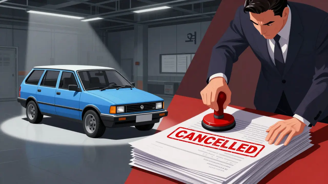 Прототип минивэна Арбат и чиновник, закрывающий проект приказом.