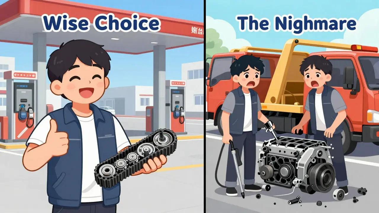 Сравнение плановой замены ремня ГРМ и дорогого ремонта после обрыва